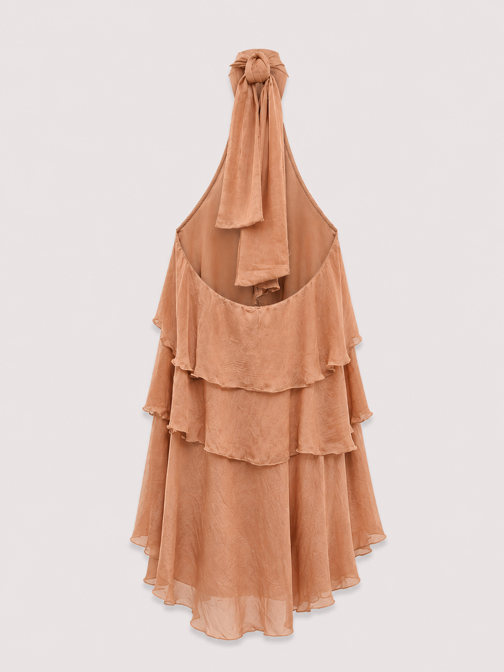 Abito con balze scollo halter DIXIE