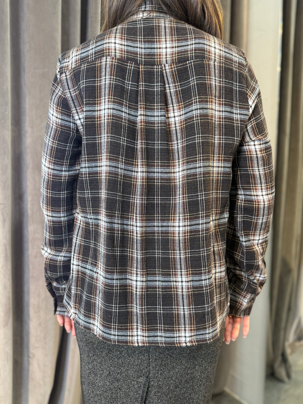 Camicia tartan con fiocco HAVEONE