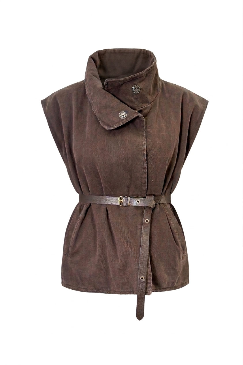 Gilet in cotone con cinta LE STREGHE