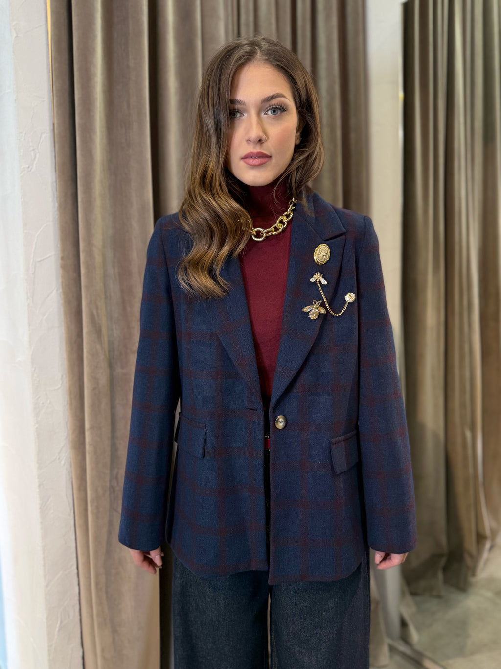 Giacca a quadri VICOLO