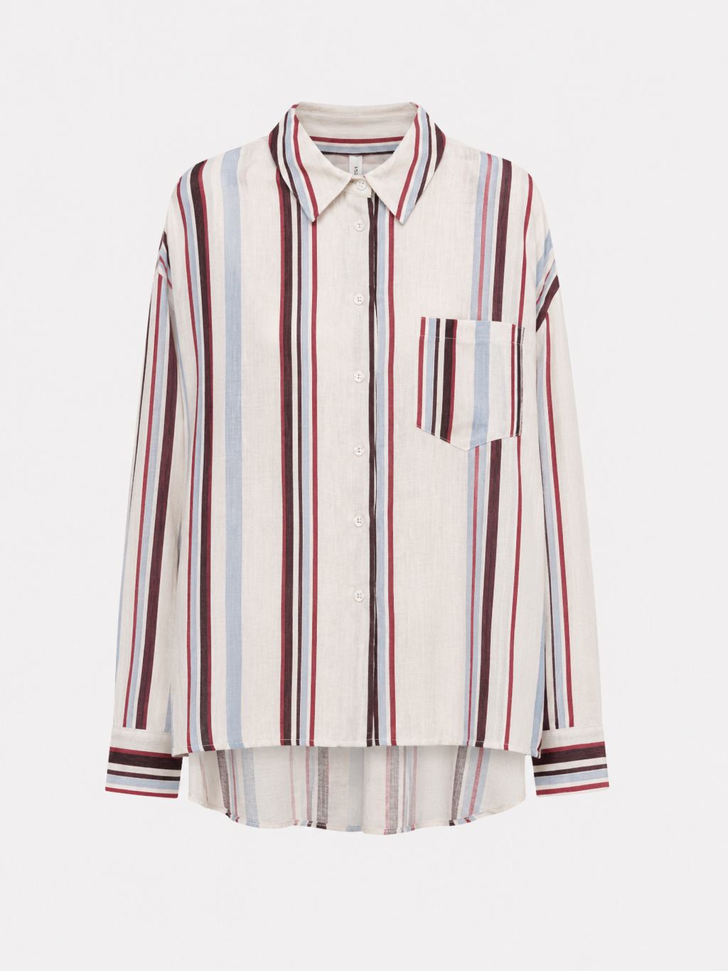 Camicia a righe multicolor TENSIONE IN