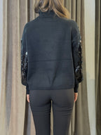 Maglia ricamata con paillettes SANDRO FERRONE