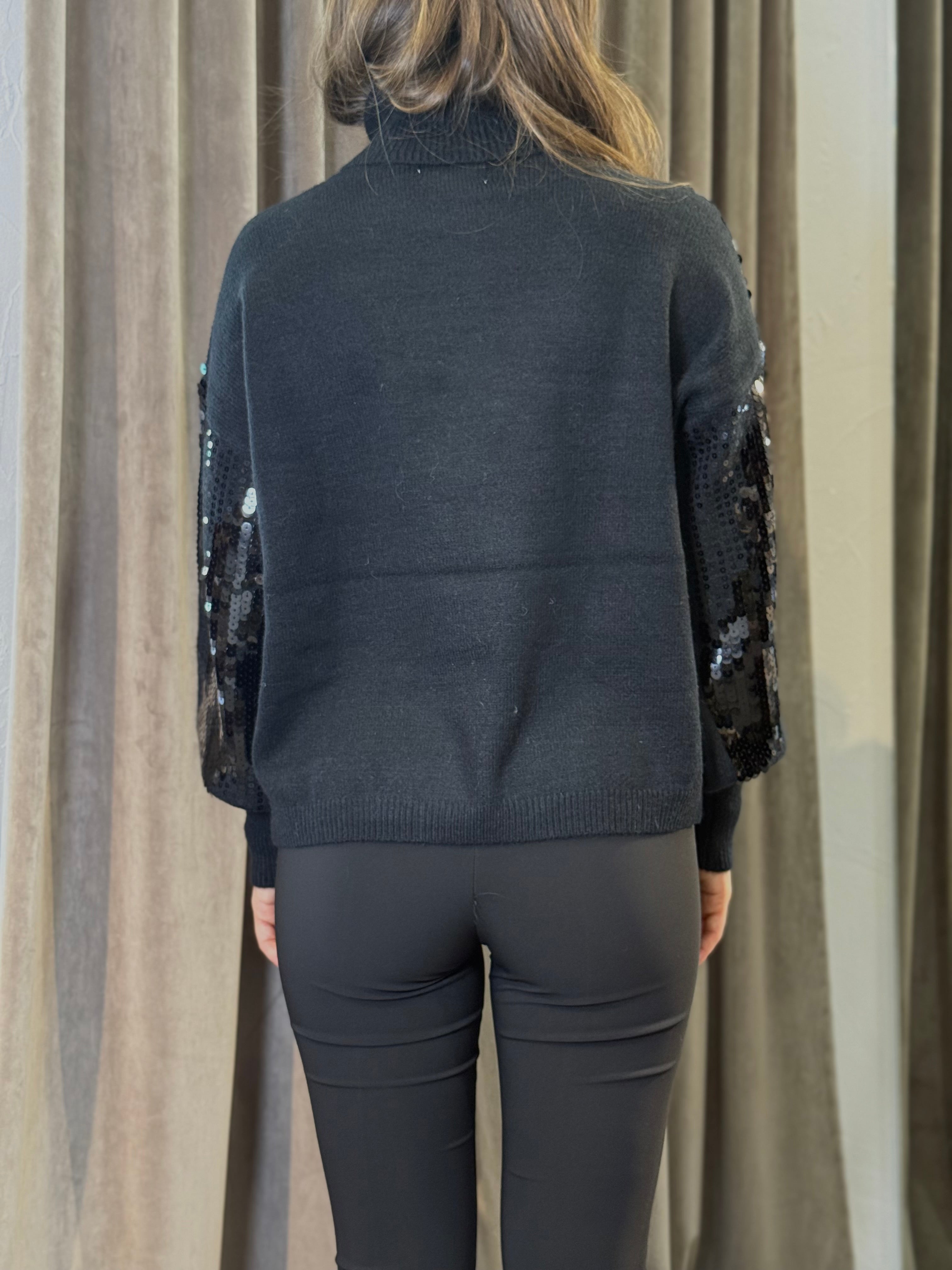 Maglia ricamata con paillettes SANDRO FERRONE