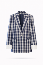 Blazer fantasia a quadri