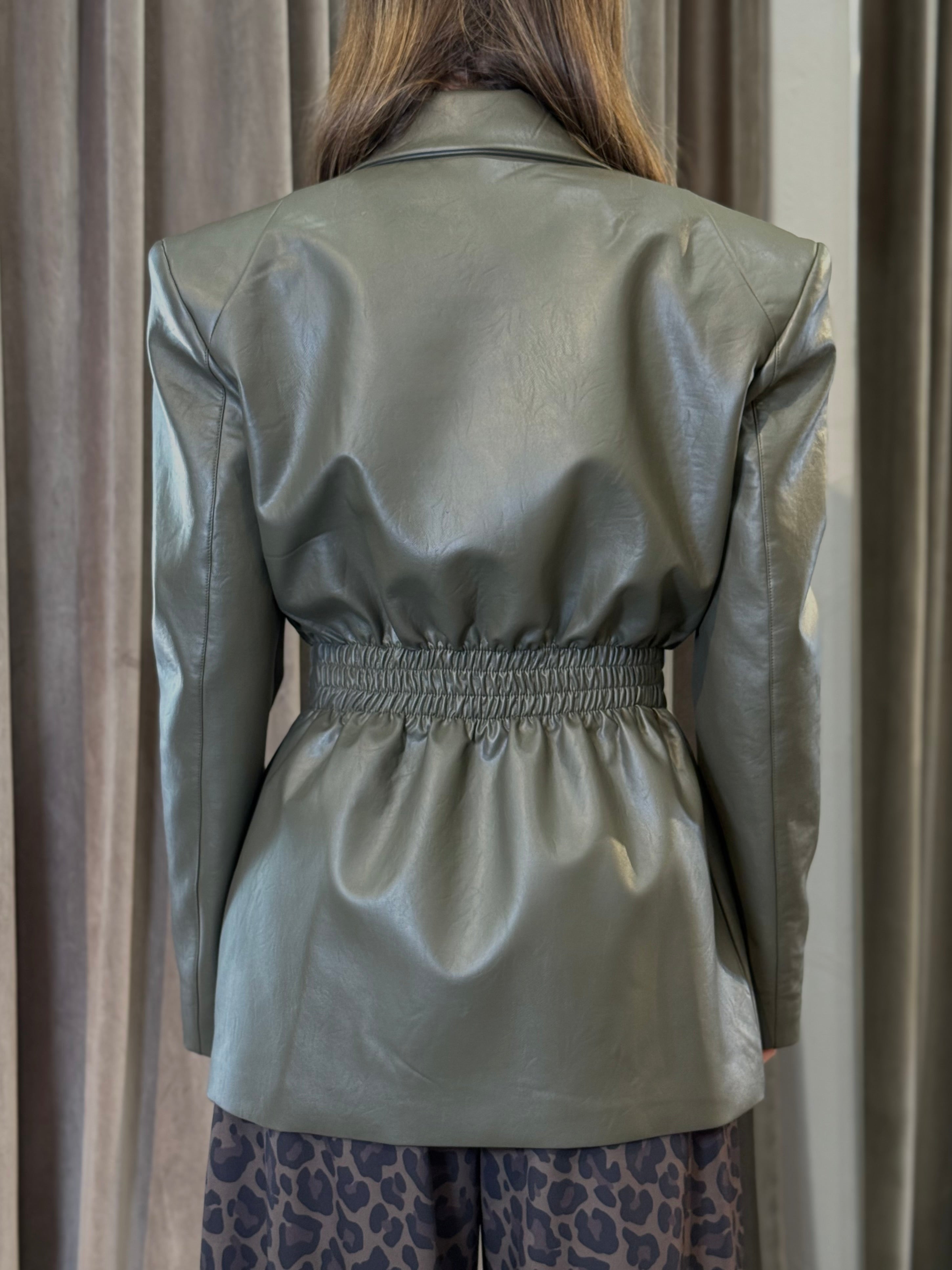 Blazer ecopelle con spalline SILENCE LIMITED