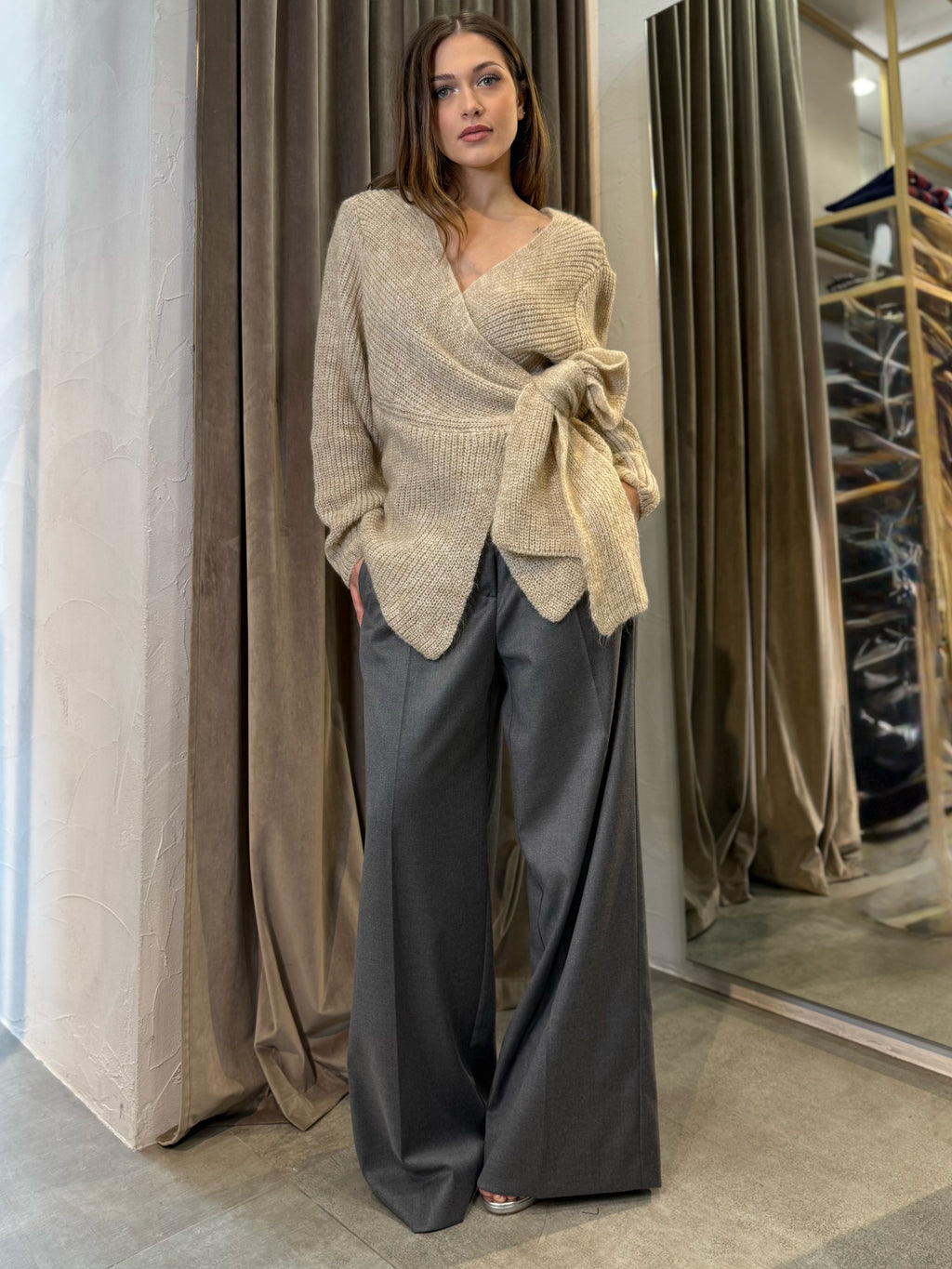 Maglione incrociato VICOLO