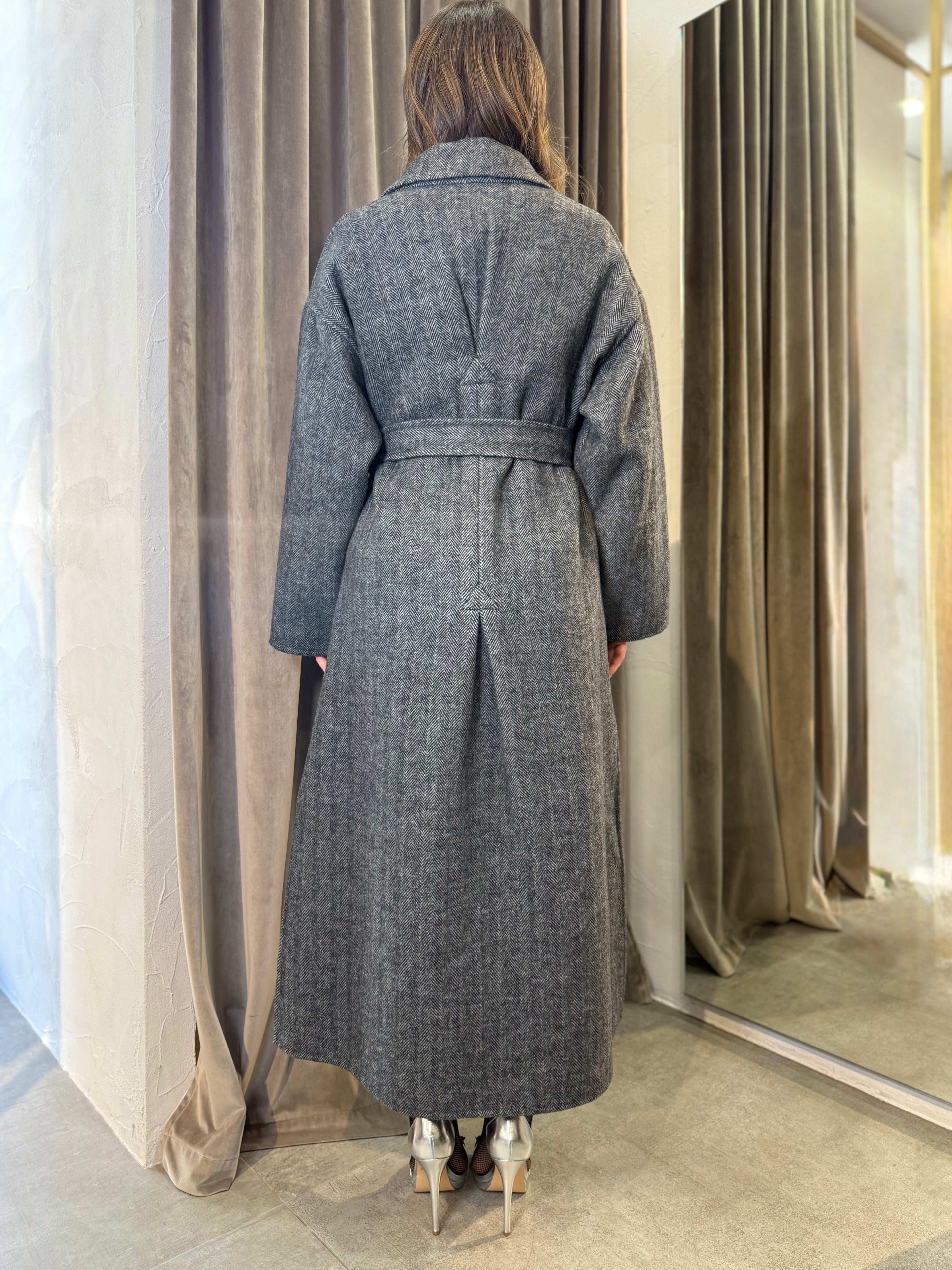 Cappotto con cintura VICOLO