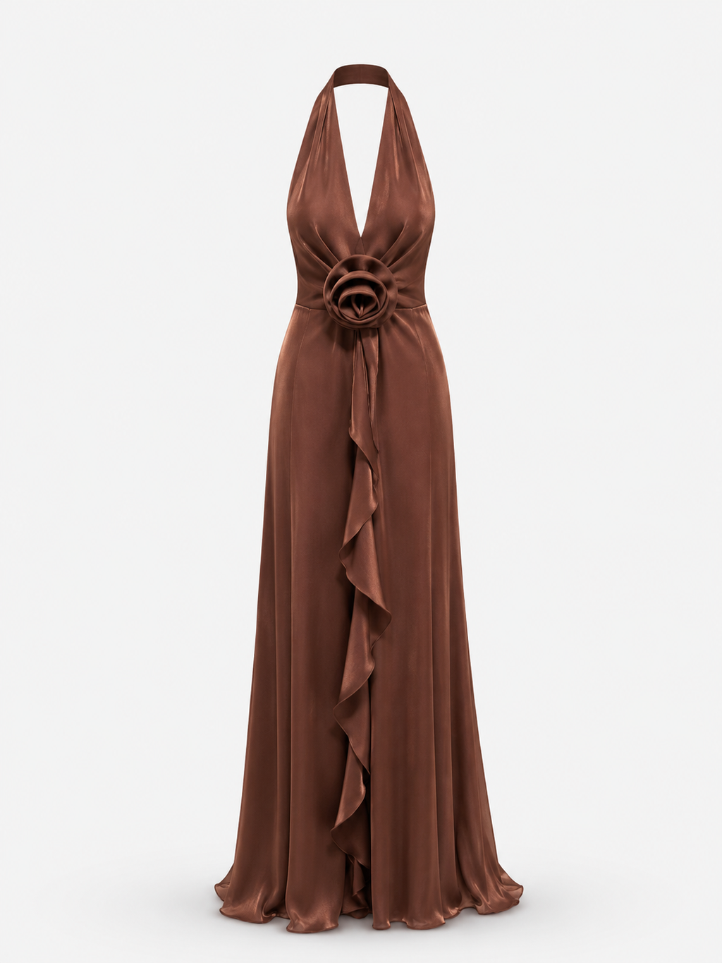 Abito con rosa e rouches SILENCE LIMITED
