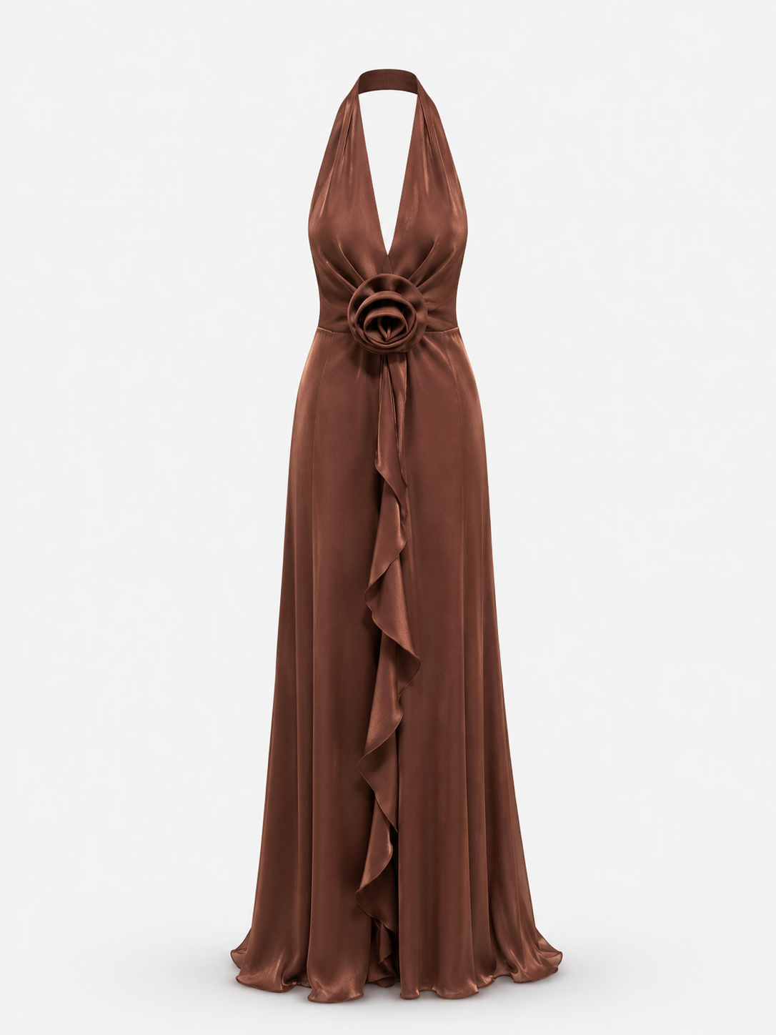 Abito con rosa e rouches SILENCE LIMITED